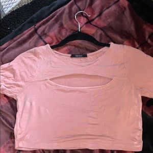 Pink crop top